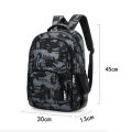 Trendy Nylon Versatile Backpack Grey Green Blue Khaki Large Capacity School Student Backpack Washable Waterproof Travel Bag Unisex.