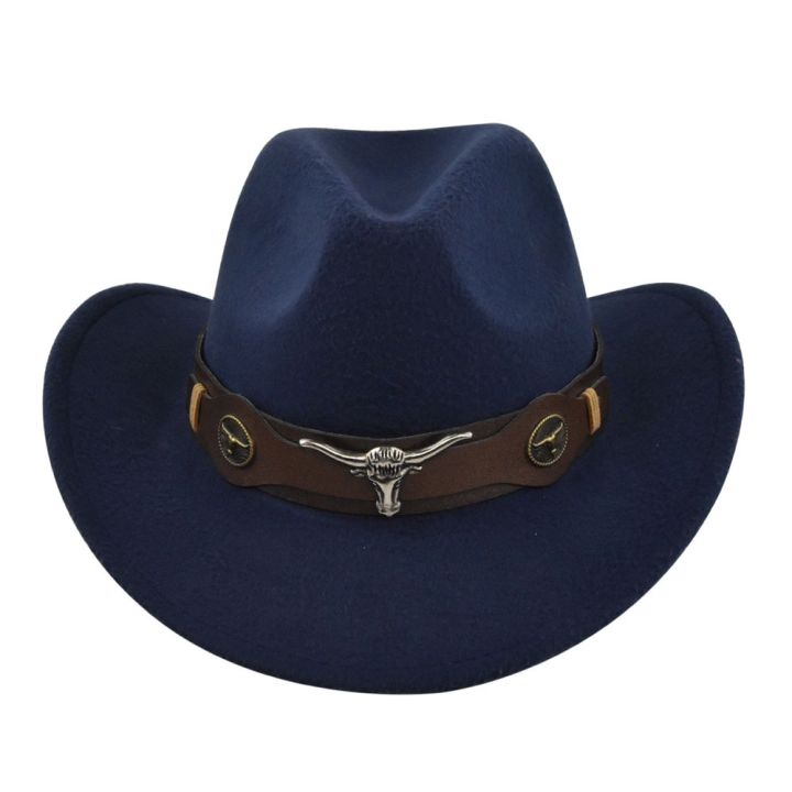 %EF%BC%88NEW%EF%BC%89Black%20Cowboy%20Hat%20Jazz%20Knight%20Hats%20Felt%20Hats%20With%20Bull%20Shaped%20Decor%20Grassland%20Country%20Hat%20Sombrero%20-%20Image%209