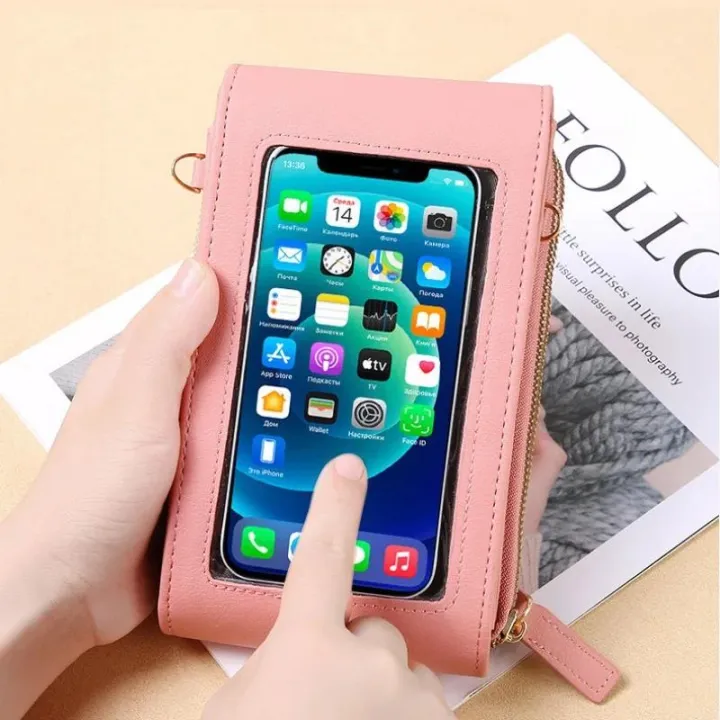 Touch%20Screen%20Mobile%20Phone%20Bag%20Women's%20Fashion%20Korean%20Crossbody%20Shoulder%20Bag%20Multi%20Functional%20Mini%20Crossbody%20Bag%20for%20Woman%20-%20Image%203