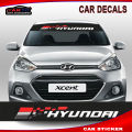 HYUNDAI Car Universal Windshield reflective sticker Sport Windshield Banner Vinyl Decal Sticker CAR FRONT Windshield Glass Sticker.
