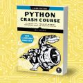 Python Crash Course by Eric Matthes (Black and white Print). 