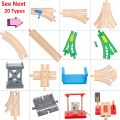 TBKJOYS Wooden Train Track Railway Accessories All Kinds of Wood Track Variety Comnent Eduional Toys. 