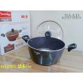 Prestidge 24Cm Marble Coating Deluxe Non Stick Casserole. Casserole With Lid And Induction Bottom. C:P360.. 