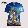 Fashion Men Clothing New Indian Religious Mythology Lord 3D Print T-shirt Personalized Street Unisex Oversized T Shirt Tops. 