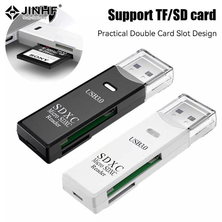 1pc 2 in 1 USB 3.0 USB Card Reader Micro SD TF Memory Card Adapter PC Laptop Extension Converter Mobile Phone Card Reader Rider