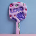 Large Handheld Makeup Mirror Handle Mirror Portable Portable Mirror. 