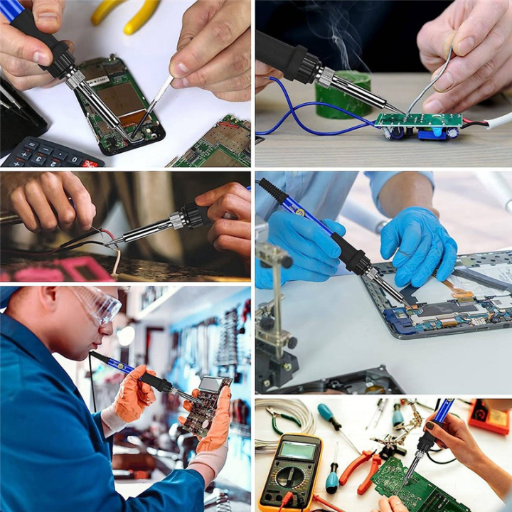 Soldering%20Iron%20Kit%20Soldering%20Soldering%20Iron%20Kit%20Adjustable%20Temperature%20Solder%20Iron%2060W%20With%205%20Iron%20Tips%20US%20Plug%20-%20Image%202