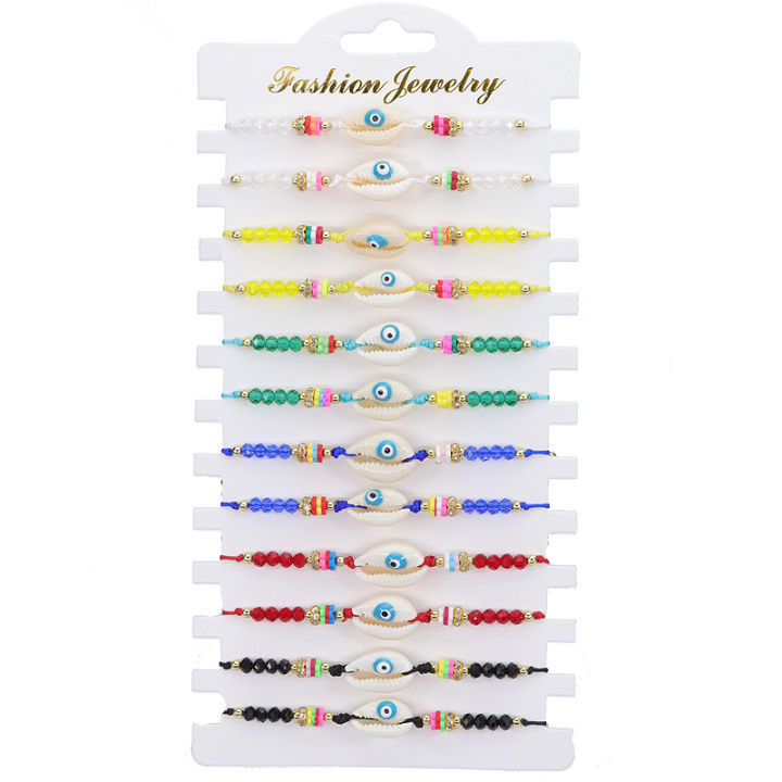 Beaded devil Eye Bracelet for Women Handmade Elastic Protection Bracelet Good Luck Nazar Amulet Bangle Lucky Turkish Religious
