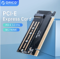 ORICO PSM2-X16 PCI-E Express M.2 M-key Interface SSD M.2 NVME to PCI-E 3.0 X16 Gen3 Convert Card Support 2230-2280 Size Super Speed Card. 
