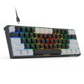 AULA F3261 Type-C Wired Hot Swappable 61 Keys RGB Mechanical Keyboard. 