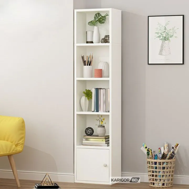 Reader's%20Choice%205%20Layer%20Book%20Shelf%20Shelving%20Display%20Bookcase%20Shelve%20MDF%20Wood%20Bookshelf%20Showpiece%20Rack%20with%20Storage%20Cabinet%20by%20KARIGOR%20BD%20-%20Image%204