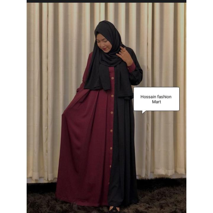 Regular Color Contest Abaya Borkha For Women New Collection Borka Premium Quality Dubai Cherry Fabric With Hijab