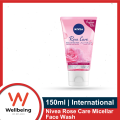 Nivea Rose Care Micellar Face Wash 150ml Facial Cleanser for All Skin Type. 
