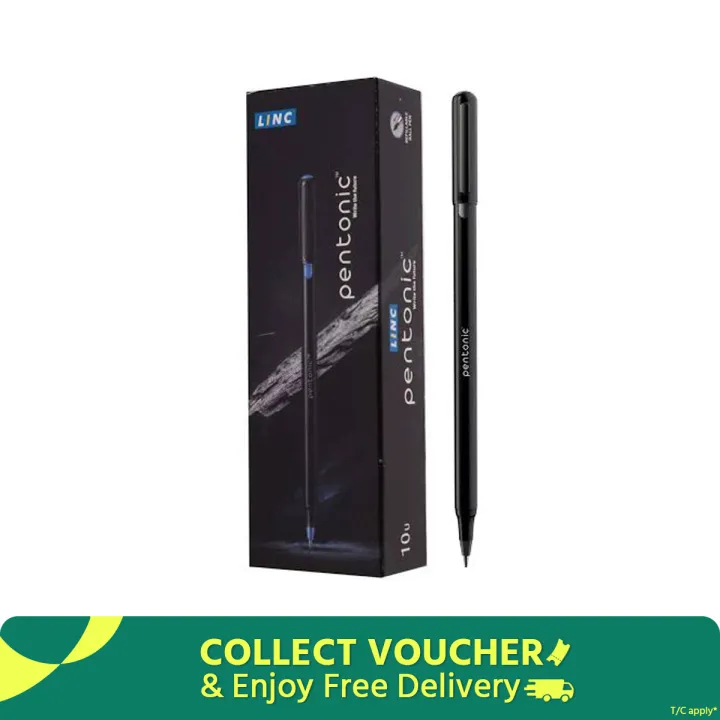 Pentonic LINC Ball Point Pen - Blister Pack of 10 (Black)