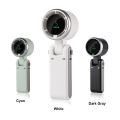 Portable Handheld Mini Turbo Fan, USB Rechargeable Travel Neck Fan with 5 Speeds, 3600mAh Battery & 15000RPM Speed, Up to 12 Working Hours, 3 IN 1 Foldable Personal Cooling Fan for Travel/Home/Office.
