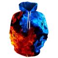 Colorful Flame Hoodie 3d Sweatshirt Men/Women Hooded Autumn And Winter Coat mens Clothing funny Jacket black Hoodies. 