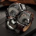 Oulm Fashion and Trendy Men's Watch Dual Time Zone Personalized Sports Quartz Men's Watch Wholesale for Foreign Trade 9591.