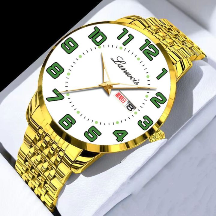【Hengli jewelry story】Large Digital Fully Automatic Mechanical Watch Fashion Week Calendar Luminous High-end Men's Watch