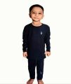 Premium Quality Kids Thermal Set Black  color (Top & Bottom) For (3 Year To 13 Year) Boy's & Girl's Baby.. 