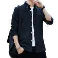 Cotton Casual Shirt for Men - Black.