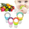 Baby Food Feeder and Slicer with Silicone Filter Mesh - BPA-free, gourd-shaped design, perfect for teething fresh food.