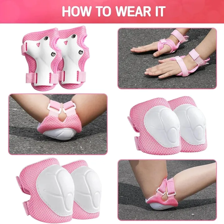 Kids%20Protective%20Gear%20Set%20Knee%20Pads%20for%20Kids%203-7%20Years%20Toddler%20Knee%20and%20Elbow%20Pads%20with%20Wrist%20Guards%20for%20Skating%20Cycling%20Bike%20New%20-%20Image%204