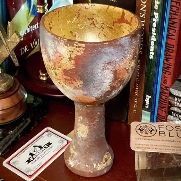 Indiana Jones Holy Grail Cup Decor Resin Crafts For Halloween Role-Playing Props Decorations for Indiana Jones Fans Sunlight Mall