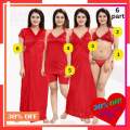6 Part Indian Best Quality Night Dress for Women - Comfortable and  Nighty. 