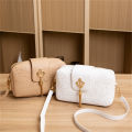 Women PU leather print Tassel Crossbody bags for girls fashion casual solid shoulder bag. 