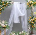 White Tissue Fabrics For Birthday, Wedding and Party Decoration.