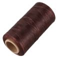 2 Pcs 260M 150D 1MM Leather Sewing Waxed Wax Thread Hand Needle Cord Craft DIY Color:Light Brown & Gray. 