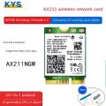 WiFi 6E AX211NGW Tri Band 2.4G/5G/6Ghz Wireless Network Wifi Card Adapter For Bluetooth 5.2 Intel AX211 M.2 KeyE CNVio Windows11. 