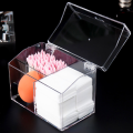 Acrylic Cotton Swab Storage Holder Box Portable Transparent Makeup Medicine Cotton Pad Cosmetic Container Jewelry Organizer Case. 