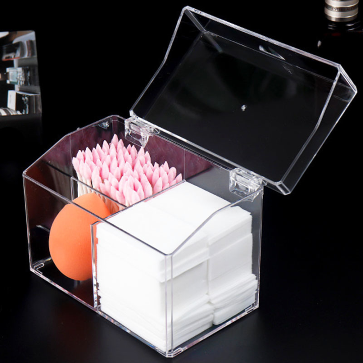 Acrylic%20Cotton%20Swab%20Storage%20Holder%20Box%20Portable%20Transparent%20Makeup%20Medicine%20Cotton%20Pad%20Cosmetic%20Container%20Jewelry%20Organizer%20Case%20-%20Image%202