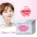 10Pcs Beauty Super Lip Plumper Pink Crystal Collagen Lip Mask Patches Moisture Essence Wrinkle Ance Korean Cosmetics Skin Care AOutlierA. 