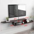 Floating TV Stand Wall Mounted Media Console Entertainment Storage Shelf Set-top Box Stand Hanging Wi-Fi Router Storage. 