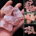 【Daily Necessities For Anyone Store】2-3CM Natural Raw Pink Rose Quartz Crystal Specimen Crystal Love Natural Stones And Minerals Fish Tank Stone. 