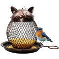 Bird Feeder with Squirrel-proof Lid Spacious Standing Feeding Space for Birds. 