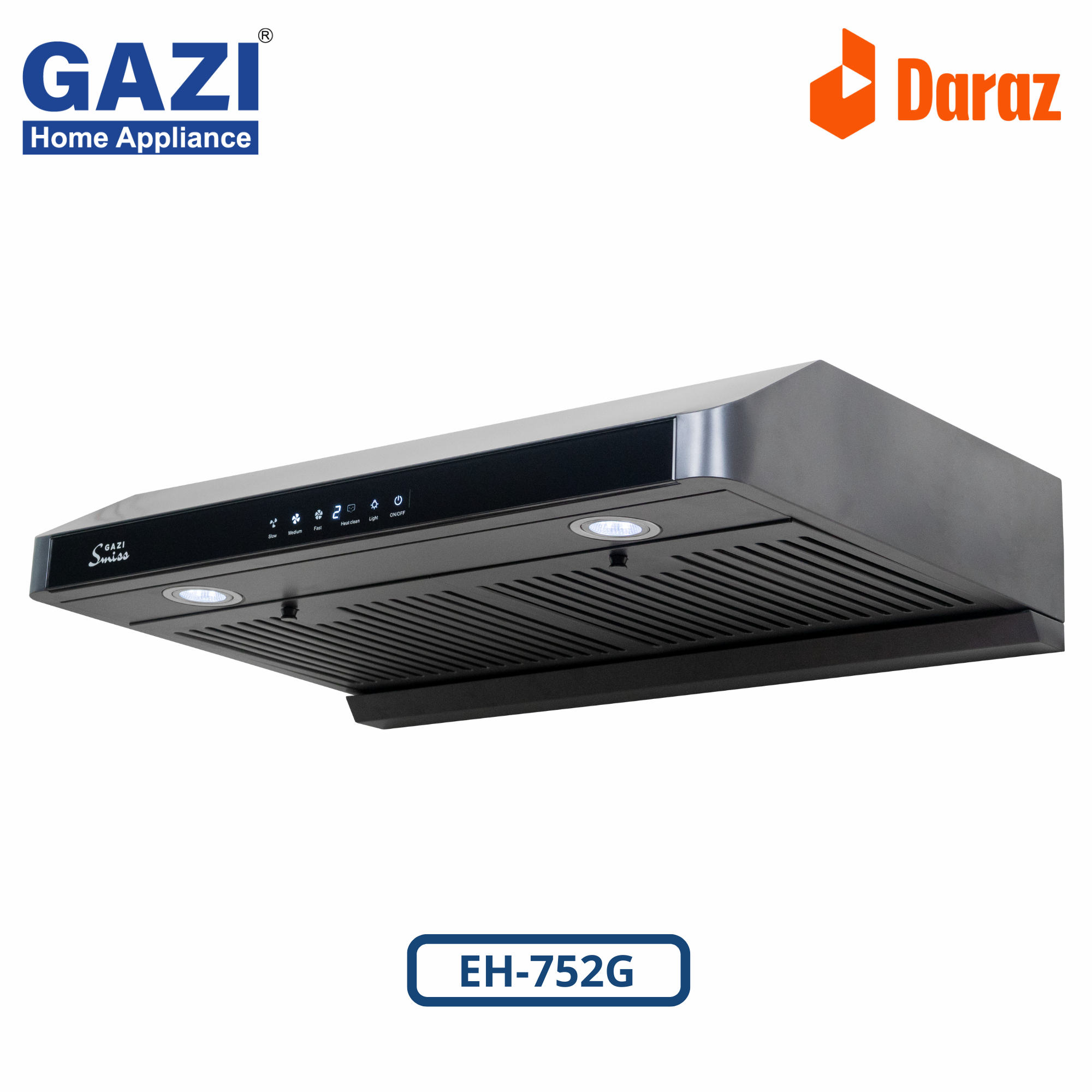 EH-F752G Gazi Smiss 30 Inch Kitchen Hood with Hand Motion Sensor & Touch Switch