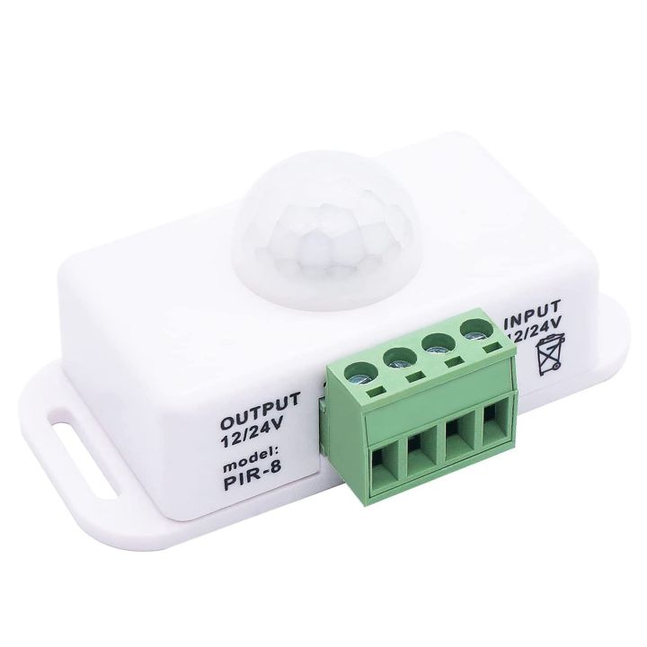 DC%2012V%2024V%20PIR%20Motion%20Sensor%20Function%20Controller%20LED%20Switch%20Infrared%20Switch%20Motion%20Timer%20White%20for%20LED%20Strips%20-%20Image%202