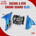 Suzuki, RTR & TVS engine guard for Universal bike Glossy Blue colour 3-part High Quality Havey Plastic Material this engine guard is the perfect addition to your motorcycle. 