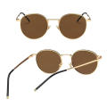 Polarized Lenses Round Sunglasses Scratch Resistant Lightweight Unisex Frames Metal Eyewear Fashion Forward Retro Shades for Outdoor Activities All Genders Sun Protection Driving Eyewear. 