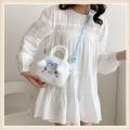 Sanrio Plush Bag Cinnamoroll Kuromi Melody Stuffed Soft Crossbody Bag Girls Birthday Gifts Kawaii Backpack Portable Handbag Toy.