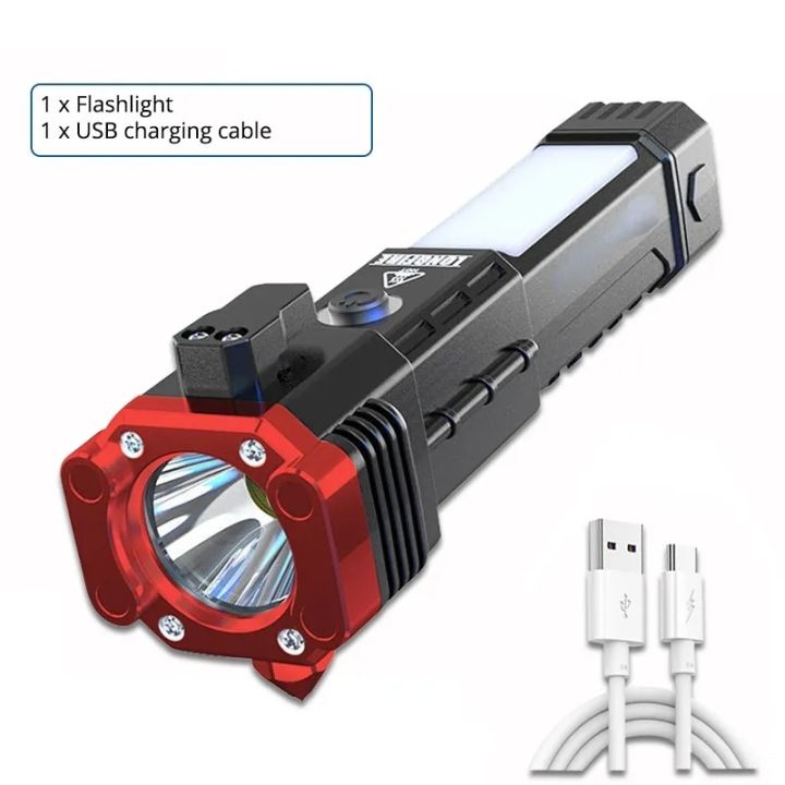 USB%20Charging%20Super%20Bright%20LED%20Flashlight%20with%20Safety%20Hammer%20Side%20Light%20Torch%20Light%20Portable%20Lantern%20Outdoor%20Adventure%20Lighting%20-%20Image%208