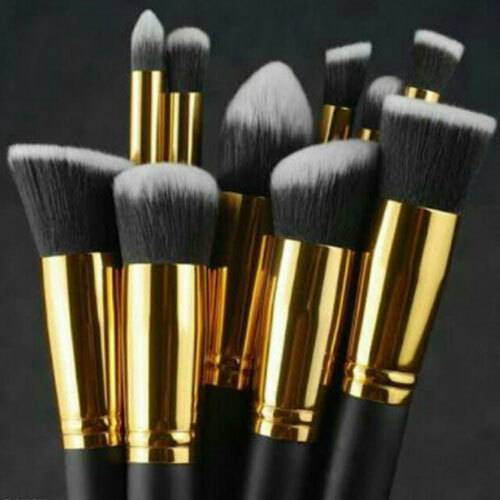 Soft Kabuki Makeup Brush Set 10 Pieces Premium SyntheticMakeup Brush Set