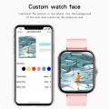 For Huawei Xiaomi Square SmartWatch Women Men Smartwatch Full Screen Dial Call Music Smartclock Fitness Tracker Sport SmartWatch.