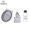 HEGRUS Foldable Makeup Brush Makeup Brush Cleaning Set Cleaner Beauty Tools Cleaning Brush Three-Piece Set Of Makeup Tools Cleaner Makeup Brush Cleaner Drying Net.