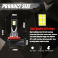 4Pcs Car H11 H8 H9 COB 60W 6000K LED Headlight Fog Light Bulbs Replace Halogen Kit Clear White Light. 