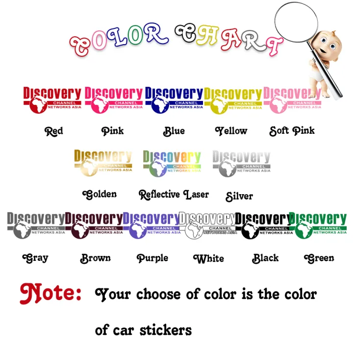 Discovery%20Channel%20Networks%20Asia%20Car%20Stickers%20Decoration%20Sticker%20For%20Car%20Body%20Decal%20Diy%20Your%20Own%20Personalized%20Car%20Window%20Decals%20-%20Image%203