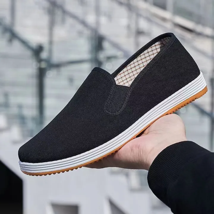 Old%20Beijing%20Cloth%20Shoes%20Wholesale%20Men's%20Single%20Shoes%20Breathable%20Men's%20Casual%20Work%20Non-slip%20Cow%20Tendon%20Sole%20Mille-Feuille%20Black%20Cloth%20Shoes%20-%20Image%205